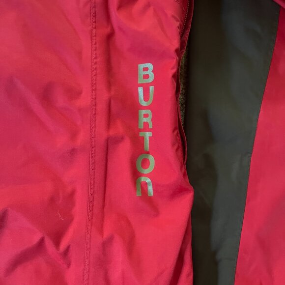 Burton Mission Snowboard Jacket Red/Brown ❄️ Waterproof Technical Shell 🏂 - Picture 6 of 8